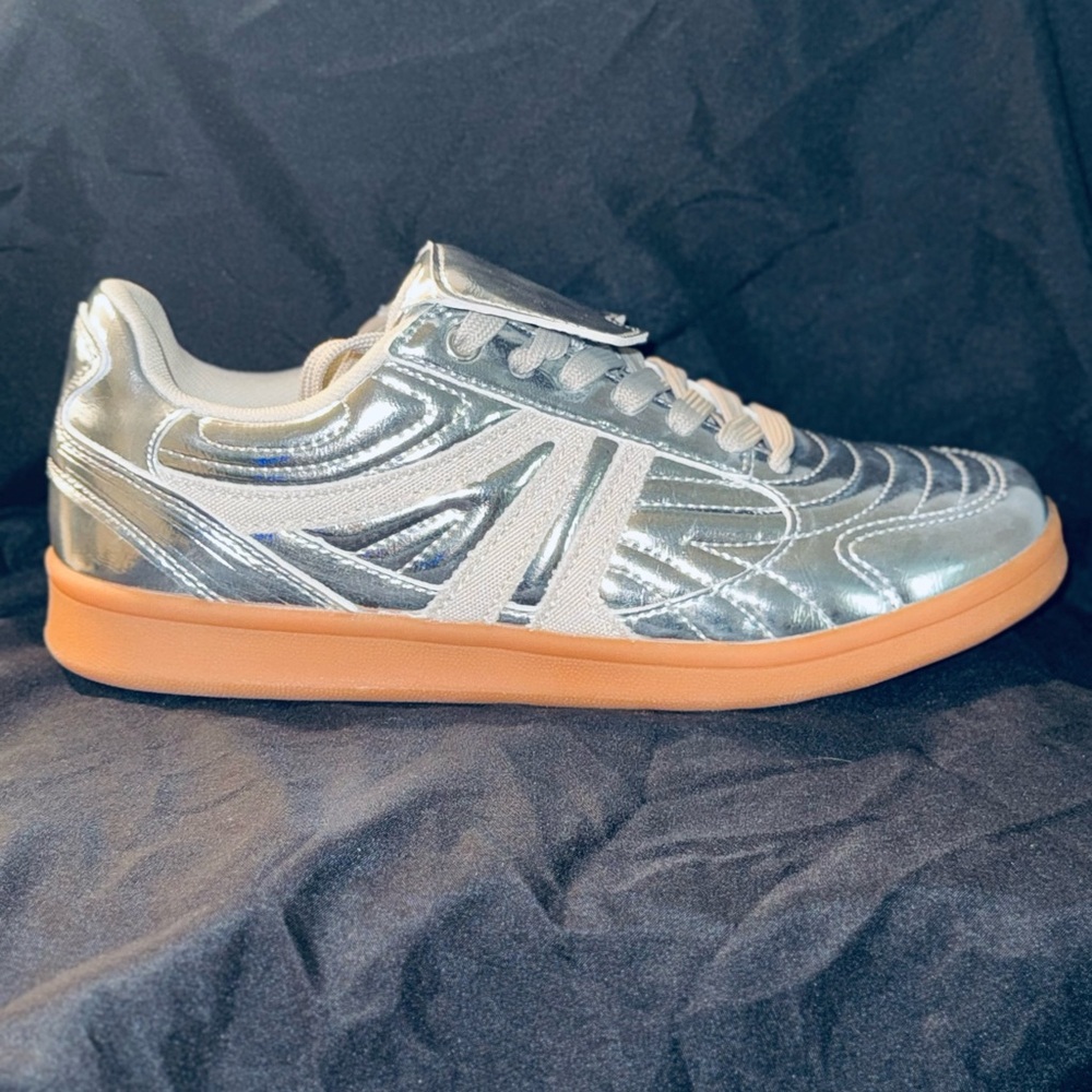 Steve Madden Silver Athletic Shoes